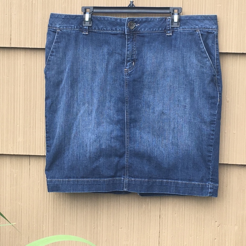 (Plus) Jean Skirt